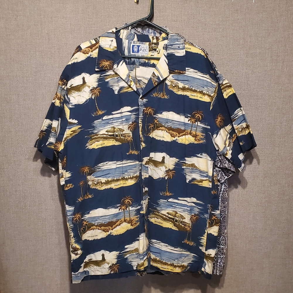 5 Qty Men's Size 3XL Button Down & Hawaiian Shirts
